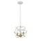 Z-Lite Cavallo 3 Light Pendant, Hammered White + Olde Brass 463-12HWH-OBR - alternate 6